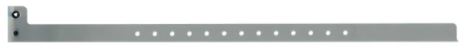 Gray 1/2" Plastic Wristband main image